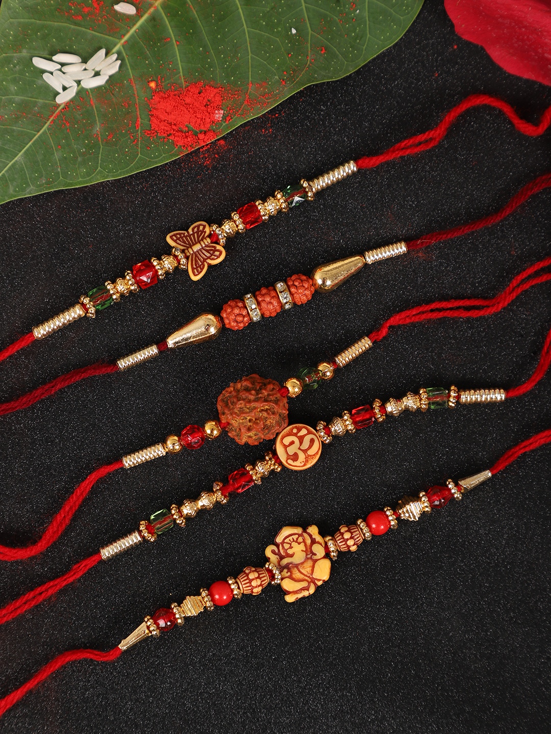 YouBella Rakhi Combo for Brother (Multi-Colour) (YBRK_68)